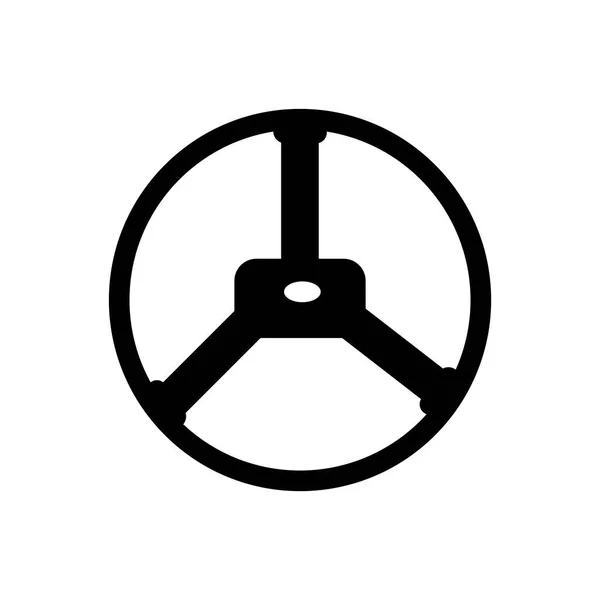 Steering Wheel Icon Vector Illustration Design — Stock Vector