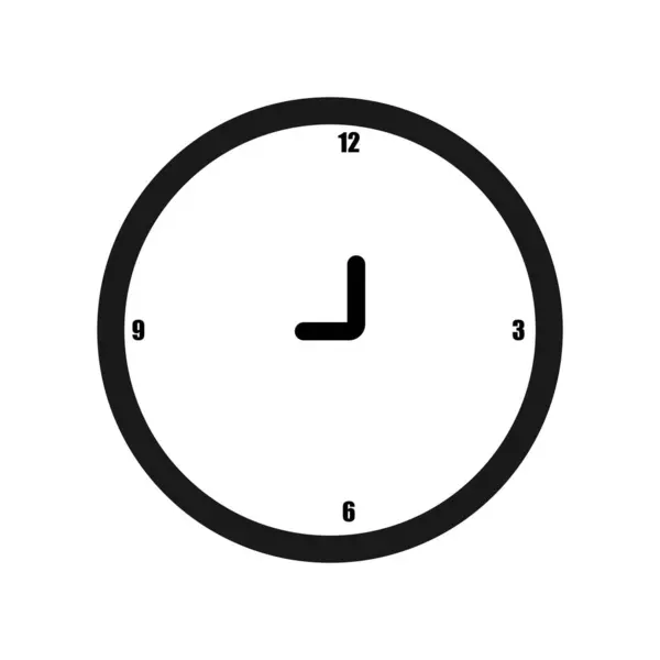 Reloj Icono Vector Ilustración Diseño — Vector de stock