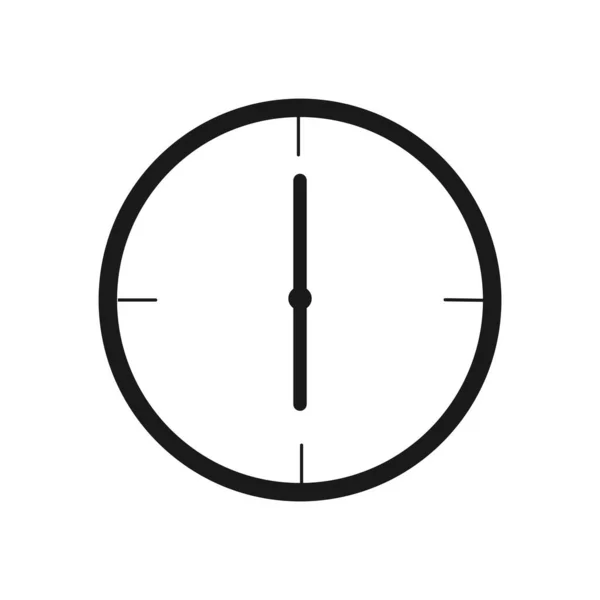 Icône Horloge Vectoriel Illustration Design — Image vectorielle