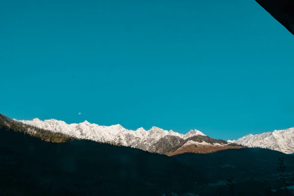 Himalaya Mit Mond Himachal Pradesh — Stockfoto