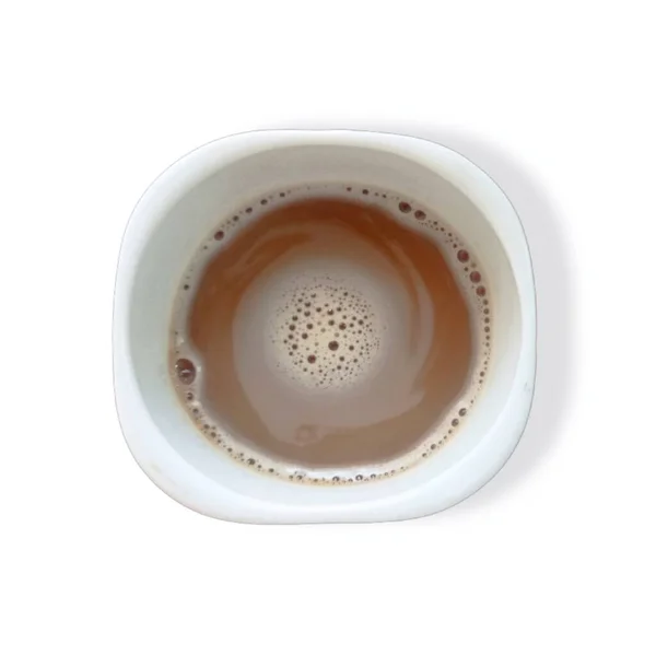 Горячая Чашка Кофе Изолированы Белом — стоковое фото