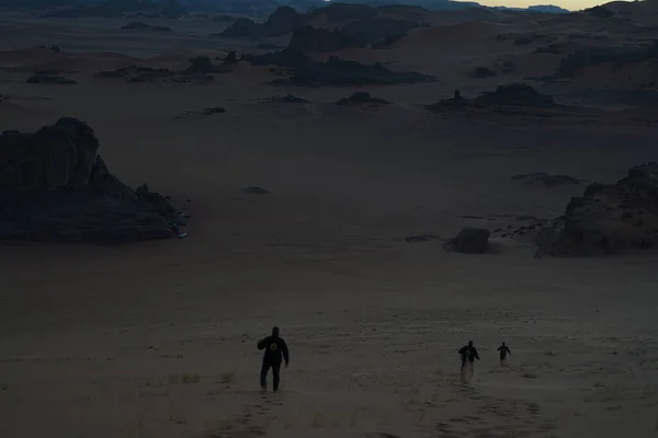 Explorando Parque Nacional Tassili Ajjer Algeria — Foto de Stock