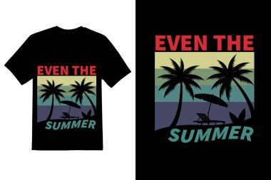 Yaz tişörtü tasarımı. yaz titreşimleri gömlek tasarımı.