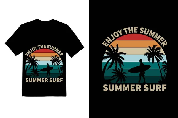 Verão Shirt Design Verão Vibes Shirt Design — Vetor de Stock