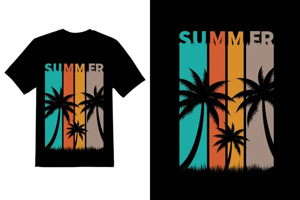 Summer Shirt Design Summer Vibes Shirt Design — Stock Vector