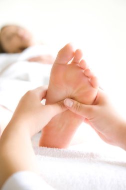 genç kadın masaj Spa alma