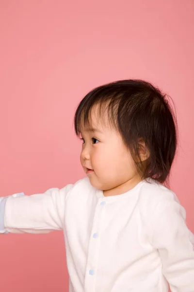 Retrato Lindo Asiático Bebé Niño —  Fotos de Stock