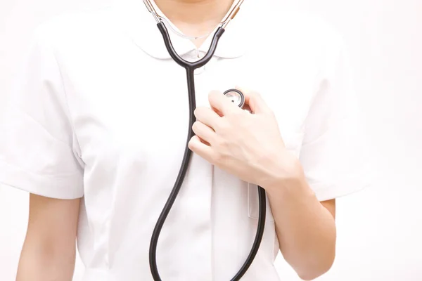 Young Woman Doctor Stethoscope — Stock Photo, Image
