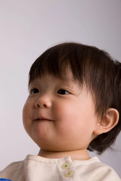 Portrait Cute Asian Baby Boy — Stock Photo, Image