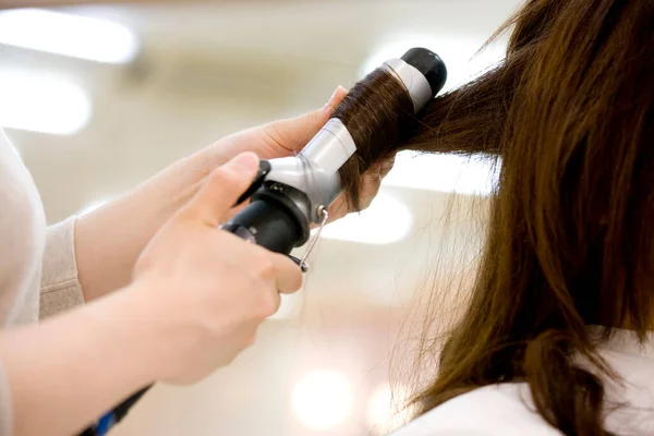 Young Japanese Woman Doing Hairdressing Salon Beauty Japanese Lady Making — Stock Photo, Image