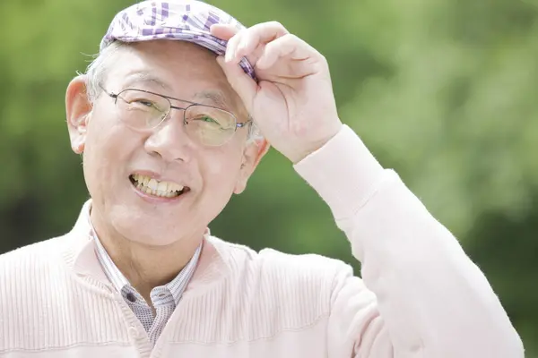 Portret Van Een Senior Japanse Man — Stockfoto
