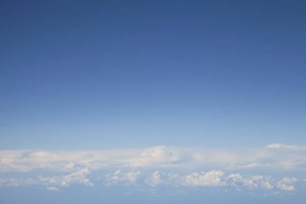 Pemandangan Udara Yang Indah Awan Putih Langit — Stok Foto