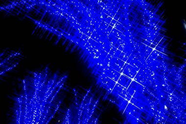 Noel ışıkları soyut bokeh arkaplanı 