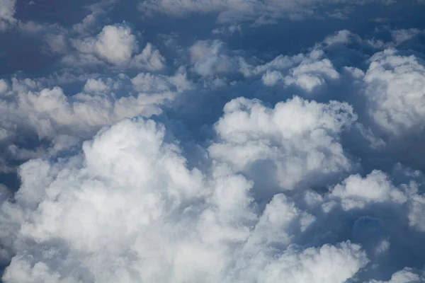 Pemandangan Udara Yang Indah Awan Putih Langit — Stok Foto