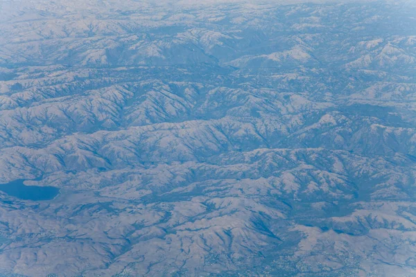 Prachtig Uitzicht Vanuit Lucht Majestueuze Bergen — Stockfoto