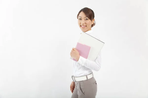 Hermosa Asiático Mujer Oficina Trabajador —  Fotos de Stock