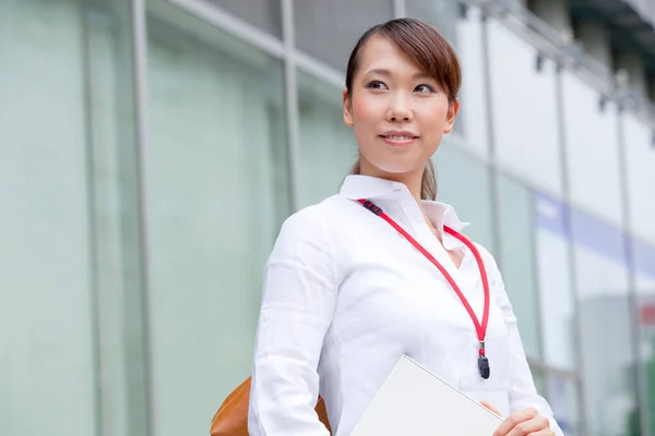 Piękny Asian Kobieta Pracownik Biurowy — Zdjęcie stockowe