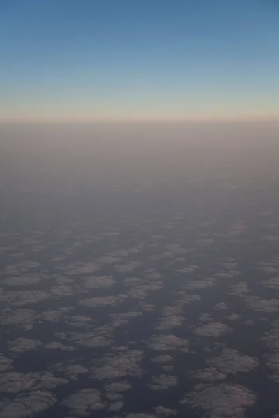 Bela Vista Aérea Nuvens Sobre Mar — Fotografia de Stock