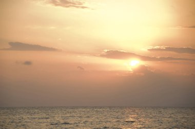 beautiful sunset in the sea. Nature background