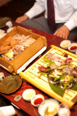 Geleneksel Japon mutfağına yakın çekim