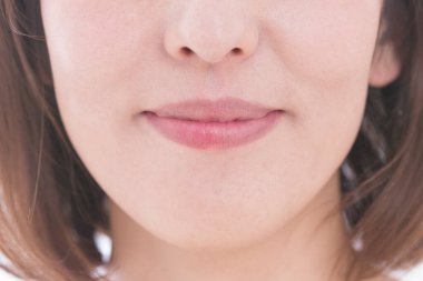 Güzel, olgun Asyalı kadın portresi.  