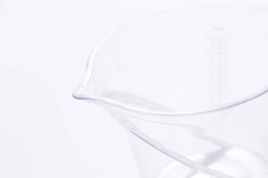 boş plastik şeffaf sürahi beyaz arkaplan