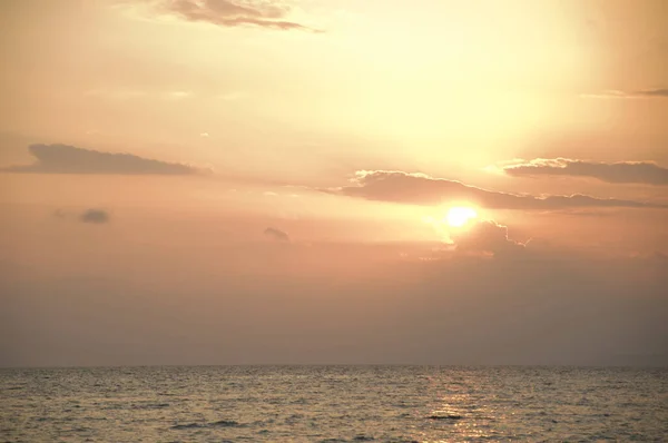 Beautiful Sunset Sea Nature Background — Foto Stock