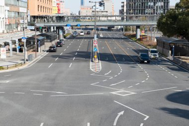 Şehirdeki otoyol manzarası