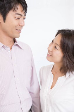 Mutlu Asya çift portre