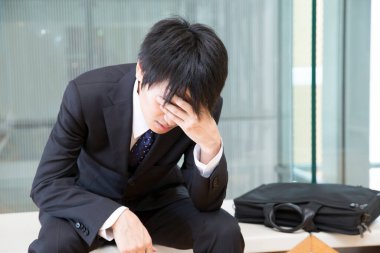 İş adamı görevinde, stres ve depresyon