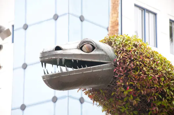 Karmaşık detaylarla süslenmiş dış mekan, Asya