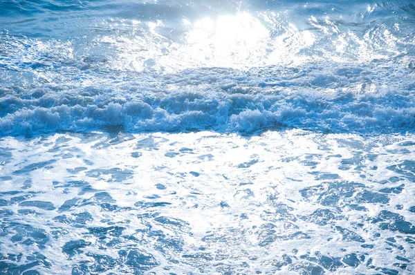 Морські Хвилі Піною Пляжі — стокове фото