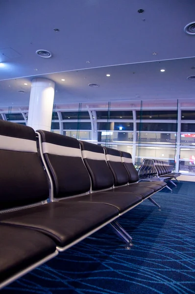 Lugares Vazios Aeroporto Interior Moderno — Fotografia de Stock