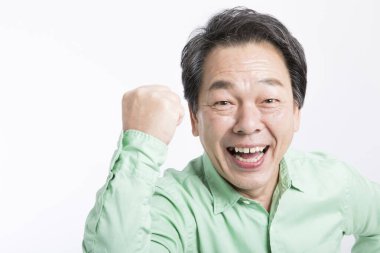 üst düzey Asyalı işadamı başarıyı kutluyor 