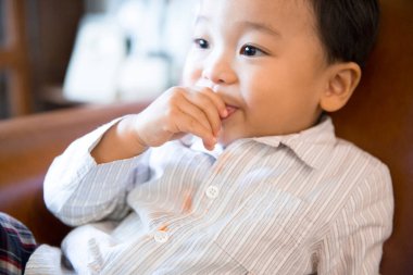 Asya bebek çocuk portresi