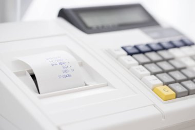 fatura, ödeme makinesi veya POS Terminali görünümünü kapat