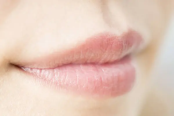 Closeup Beautiful Woman Lips — Stock Photo, Image