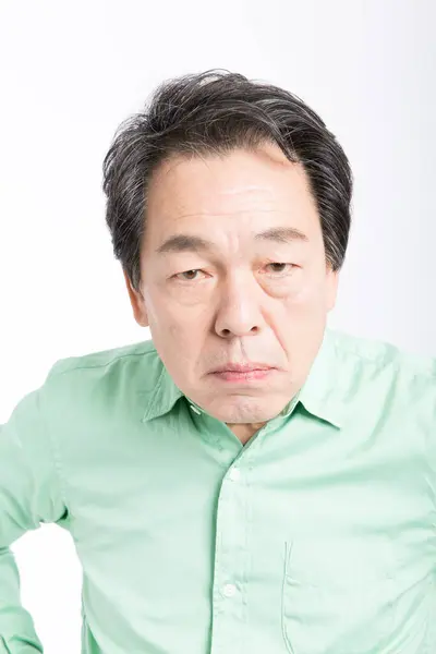 日本老年人很生气 — 图库照片