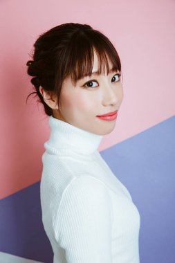 Güzel Asyalı kadın portresi