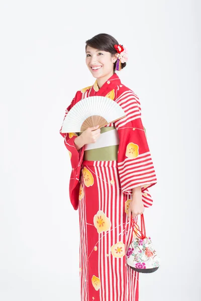 전통적인 기모노에 — 스톡 사진