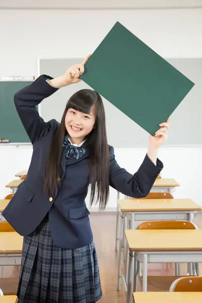 Retrato Estudiante Japonés Aula — Foto de Stock