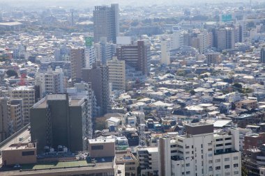 Gündüz, Tokyo ve Japonya 'da Modern Şehir Mimarisinin Hava Görüntüsü