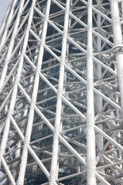Der Moderne Industrielle Turmbau Aus Metall — Stockfoto