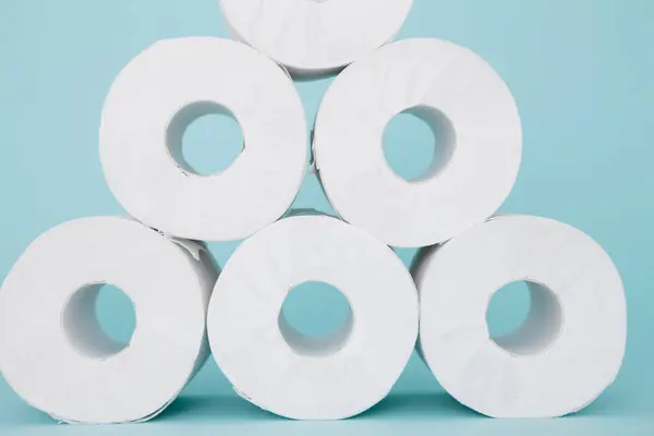 Kağıt Tuvalet Kağıtları Arka Planda — Stok fotoğraf