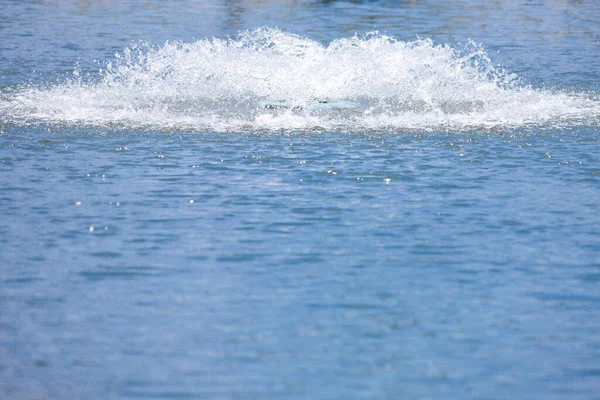 Salpicaduras Agua Lago — Foto de Stock