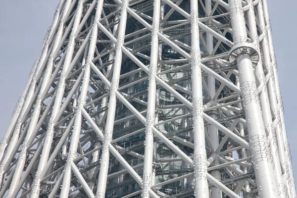 Construcción Moderna Torre Industrial Metal — Foto de Stock