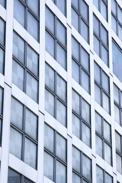 Fenêtres Vitrées Sur Immeuble Bureaux Moderne Architecture Entreprise Arrière Plan — Photo