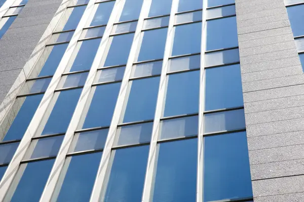 Außenfassade Bürogebäude Mit Spiegelung — Stockfoto