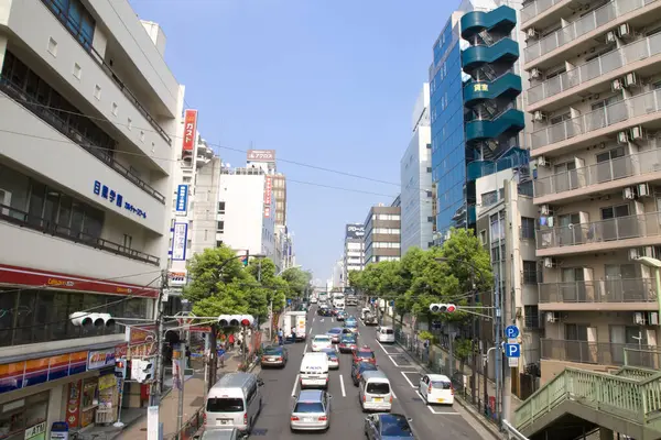 Asya Şehrindeki Trafik Manzarası — Stok fotoğraf