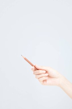 Kadın eli kalem tutuyor. 